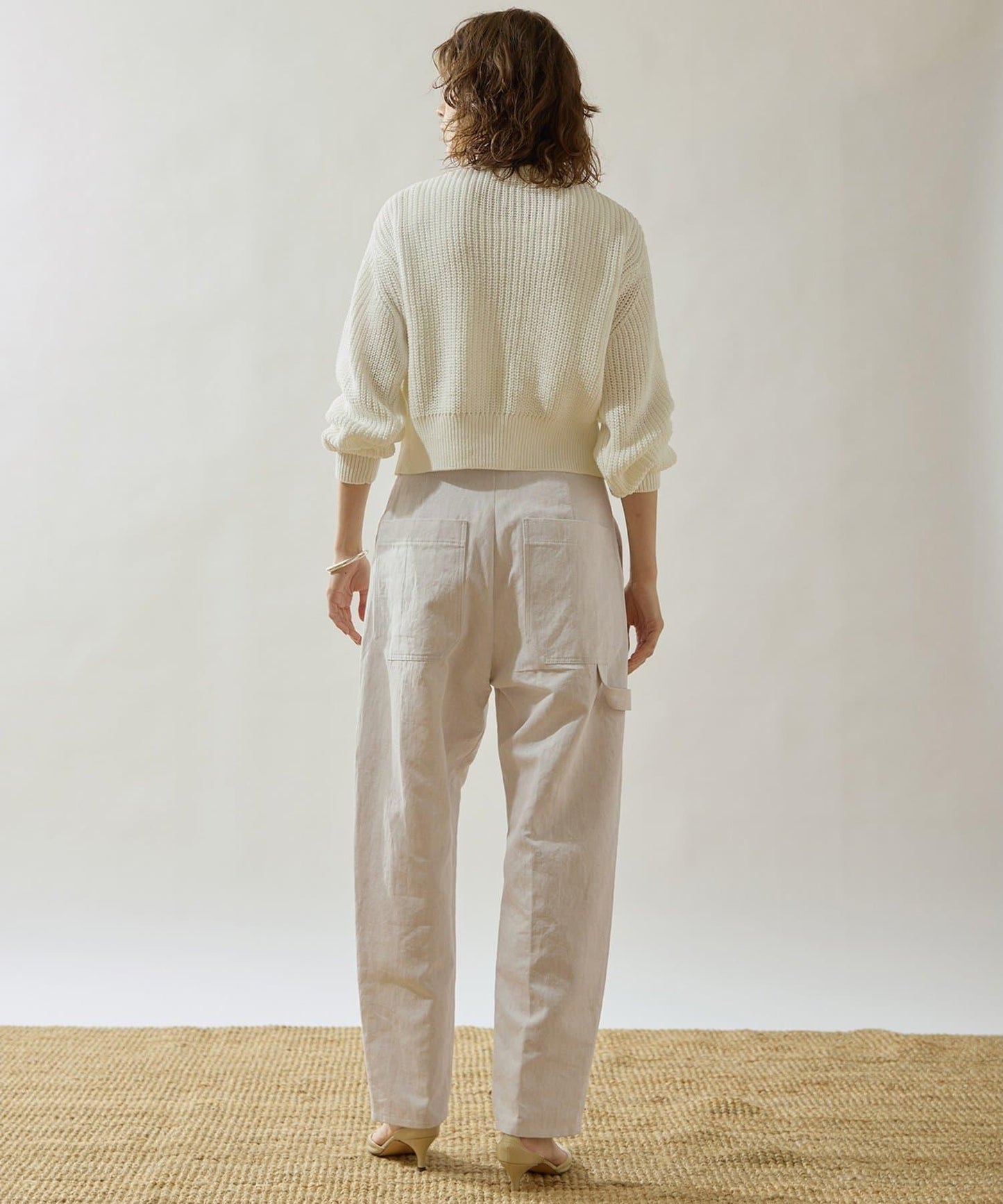 Drawing Numbers 棉麻牛仔工裝褲