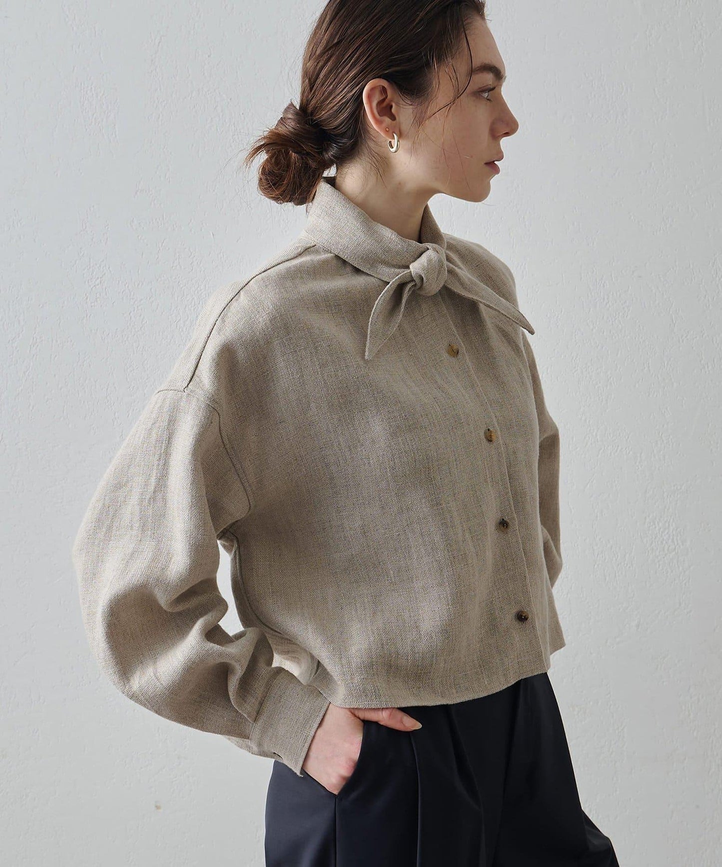 Drawing Numbers 重磅亞麻面料上衣