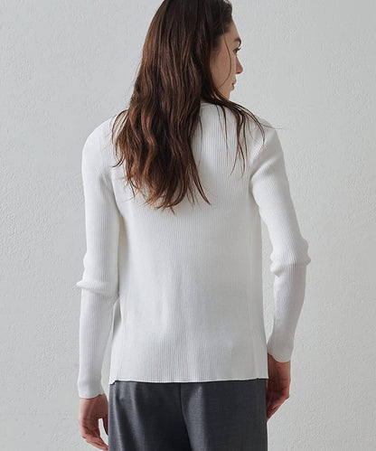 Drawing Numbers 羅紋V領針織開衫