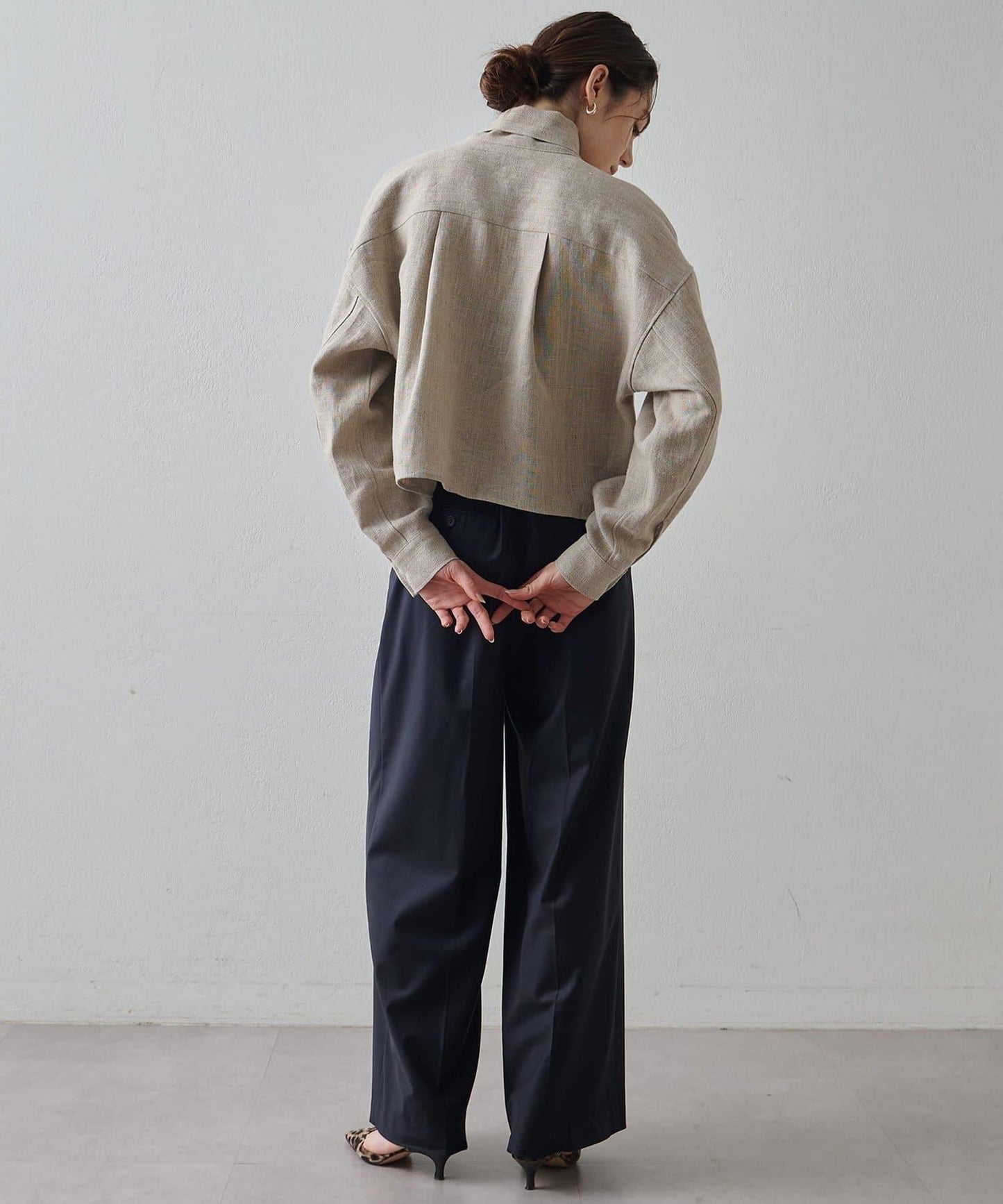 Drawing Numbers 重磅亞麻面料上衣