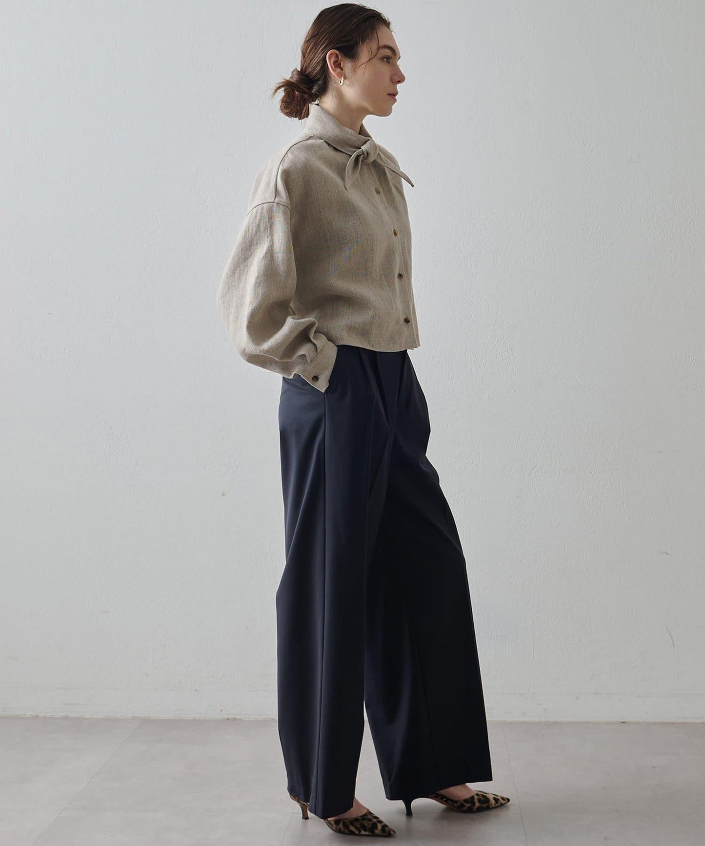 Drawing Numbers 重磅亞麻面料上衣