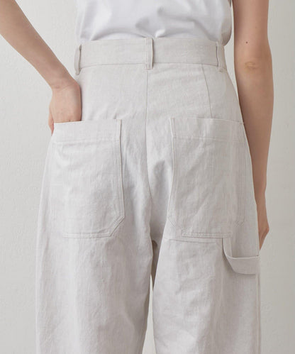 Drawing Numbers 棉麻牛仔工裝褲