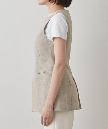 Drawing Numbers 重磅亞麻圓領馬甲