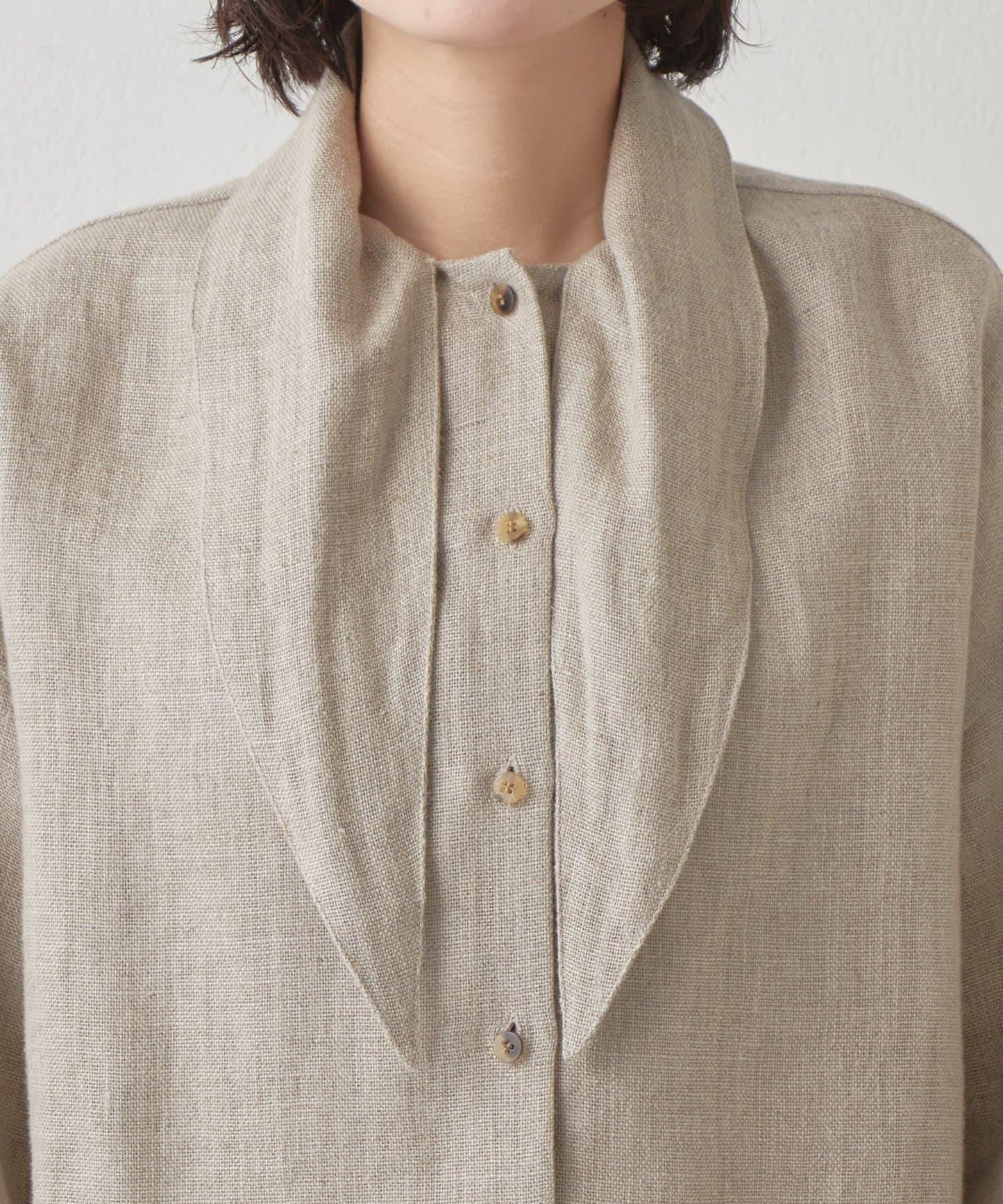 Drawing Numbers 重磅亞麻面料上衣