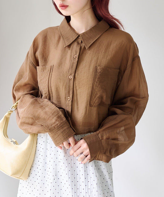 S/L尺碼可選 透視基礎襯衫