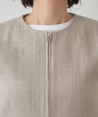 Drawing Numbers 重磅亞麻圓領馬甲