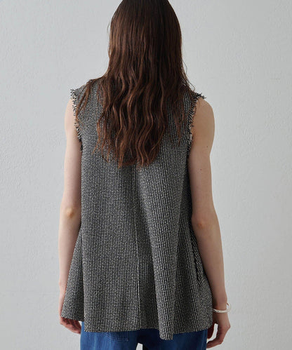 Drawing Numbers 飛白紋荷葉擺馬甲