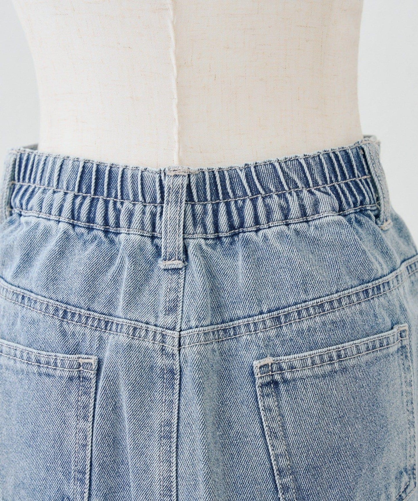 蕾絲可拆卸 前口袋蕾絲 A字半身裙