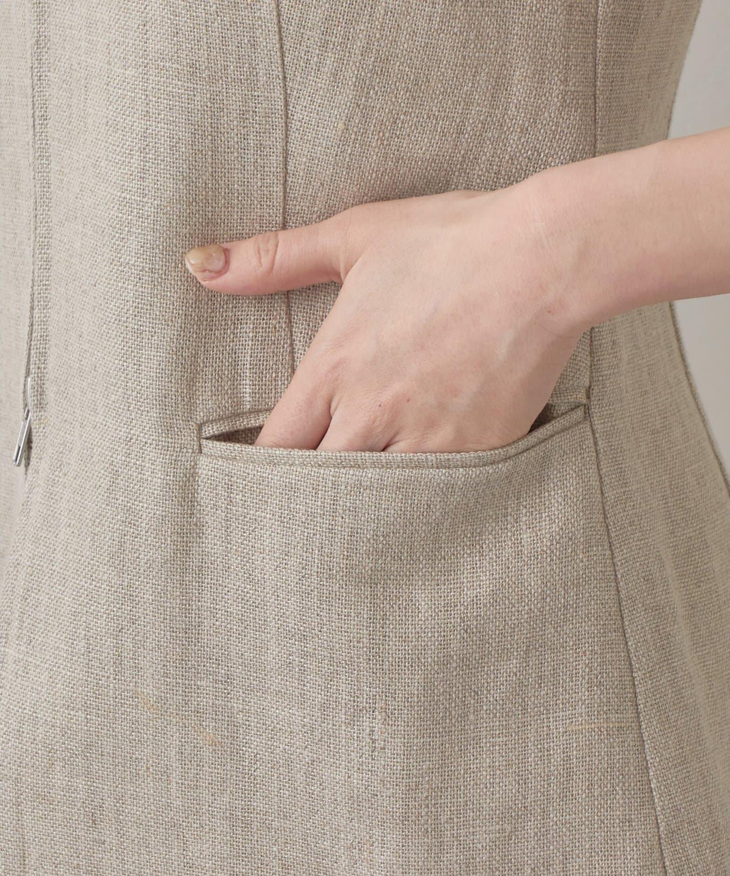 Drawing Numbers 重磅亞麻圓領馬甲