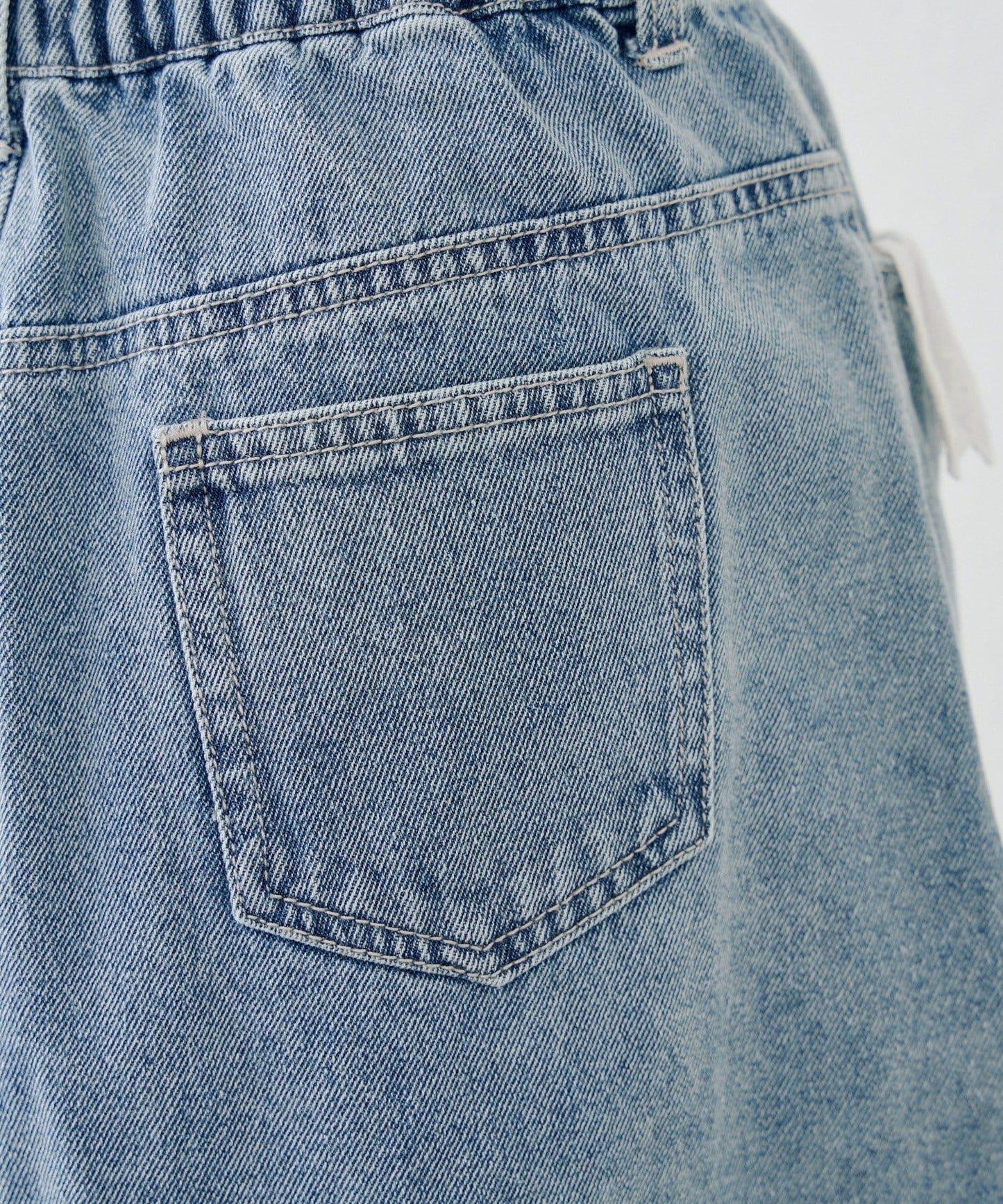 蕾絲可拆卸 前口袋蕾絲 A字半身裙