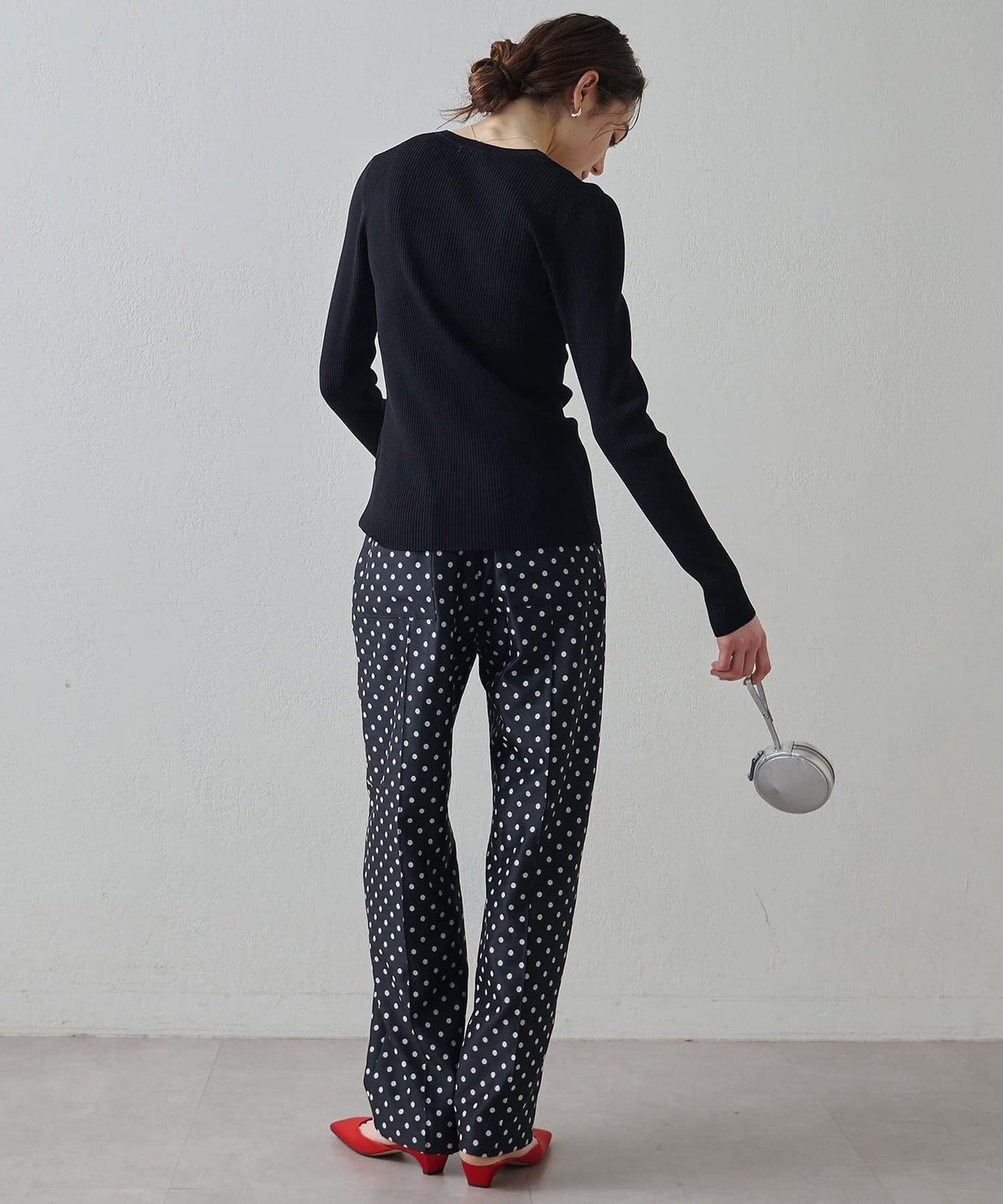 Drawing Numbers 羅紋V領針織開衫