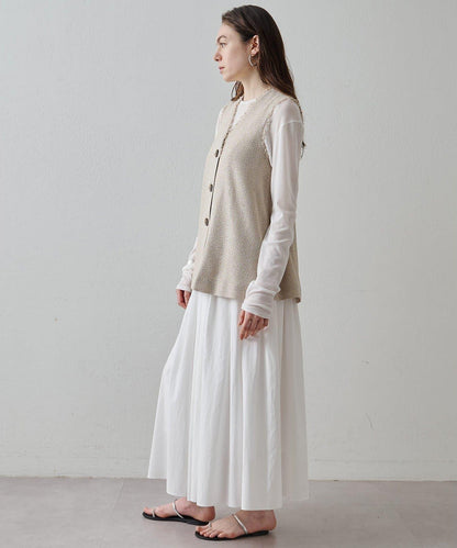 Drawing Numbers 飛白紋荷葉擺馬甲