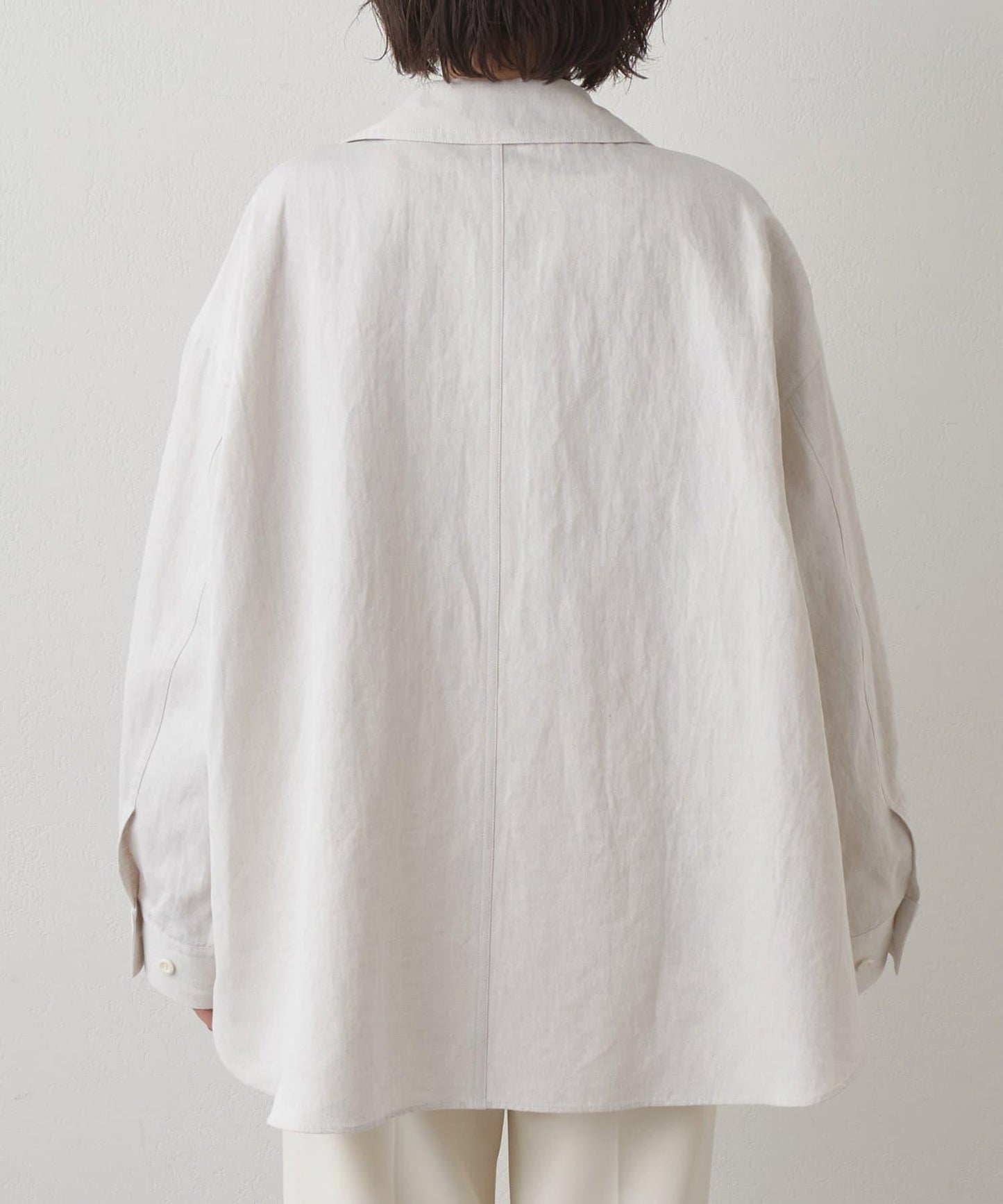 Drawing Numbers 棉麻牛仔面料襯衫