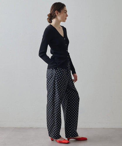 Drawing Numbers 羅紋V領針織開衫