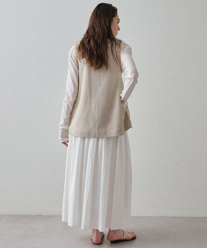 Drawing Numbers 飛白紋荷葉擺馬甲