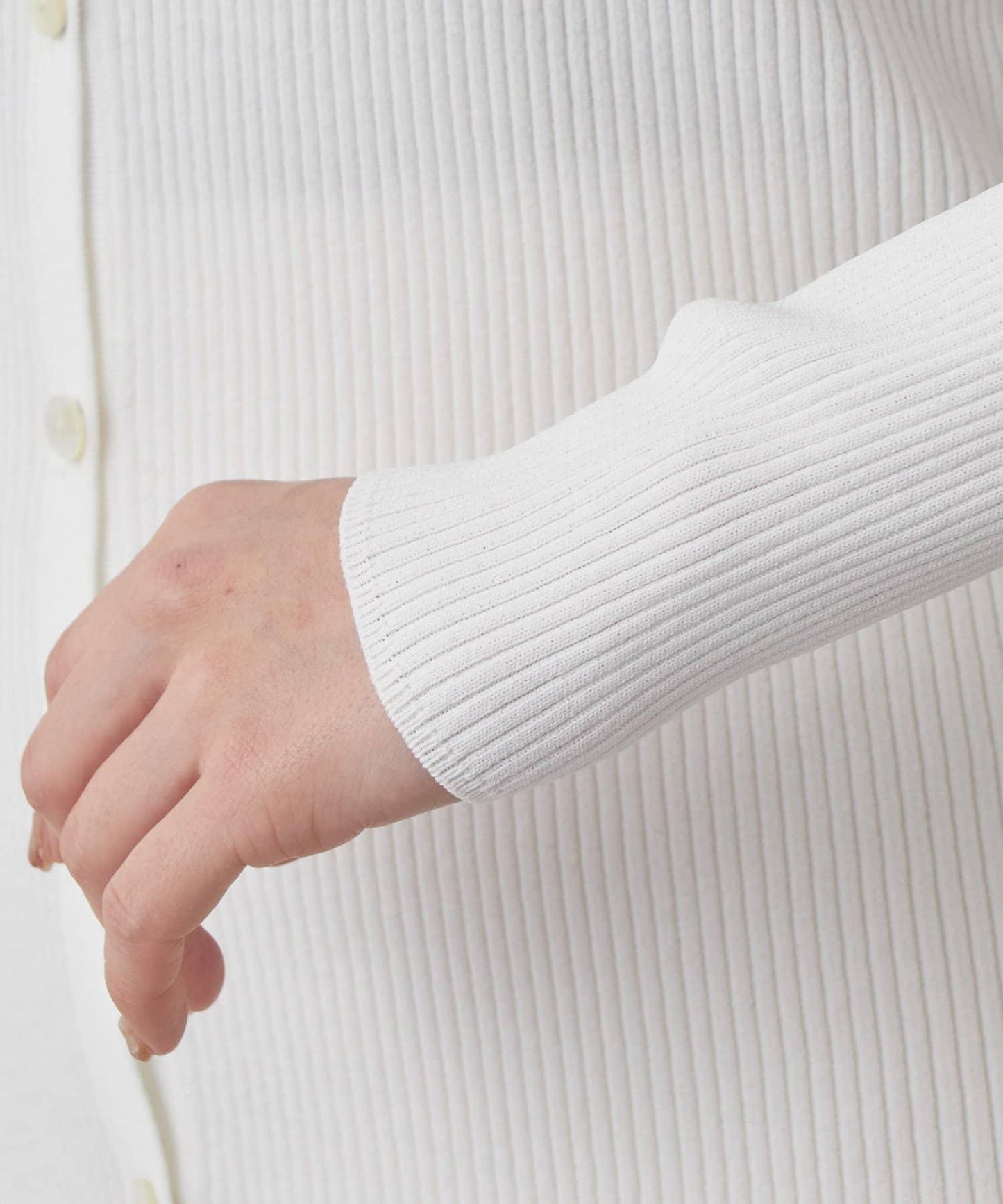 Drawing Numbers 羅紋V領針織開衫