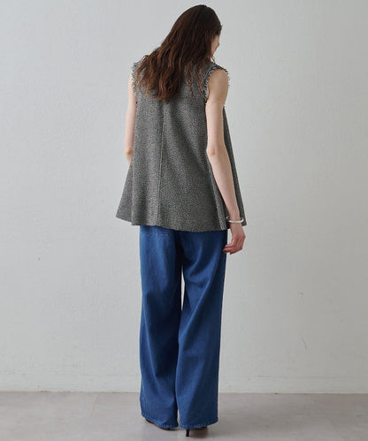 Drawing Numbers 飛白紋荷葉擺馬甲