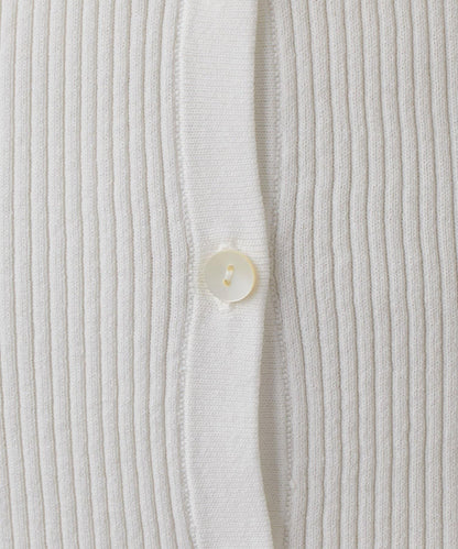 Drawing Numbers 羅紋V領針織開衫