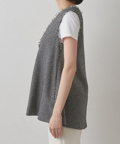 Drawing Numbers 飛白紋荷葉擺馬甲