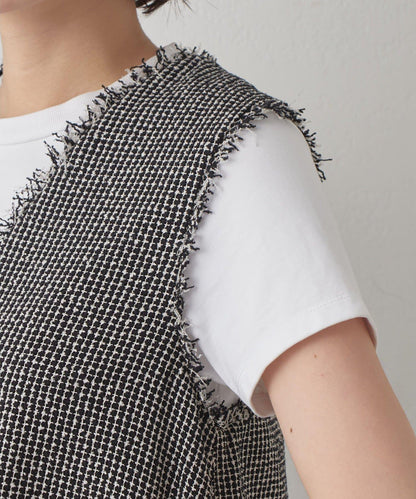 Drawing Numbers 飛白紋荷葉擺馬甲