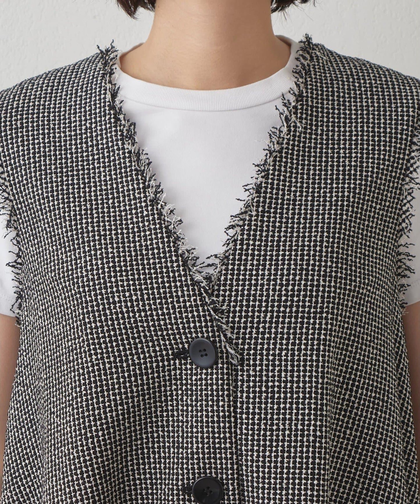 Drawing Numbers 飛白紋荷葉擺馬甲