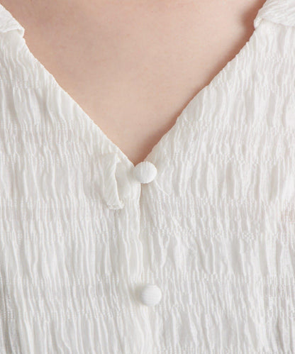 多重蝴蝶結設計女式襯衫