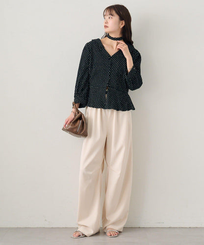 多重蝴蝶結設計女式襯衫