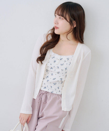 花卉提花 吊帶 套裝 SET