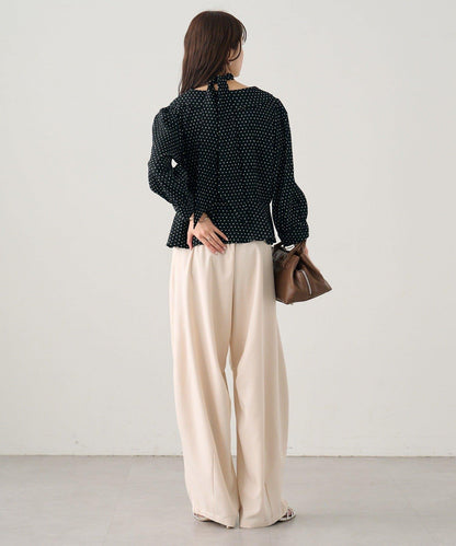 多重蝴蝶結設計女式襯衫