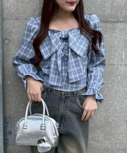 RMAF 前置大蝴蝶結設計 女式襯衫