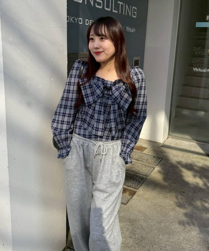 RMAF 前置大蝴蝶結設計 女式襯衫