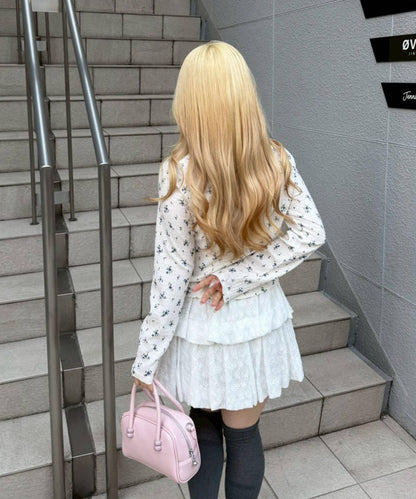 花卉提花 吊帶 套裝 SET