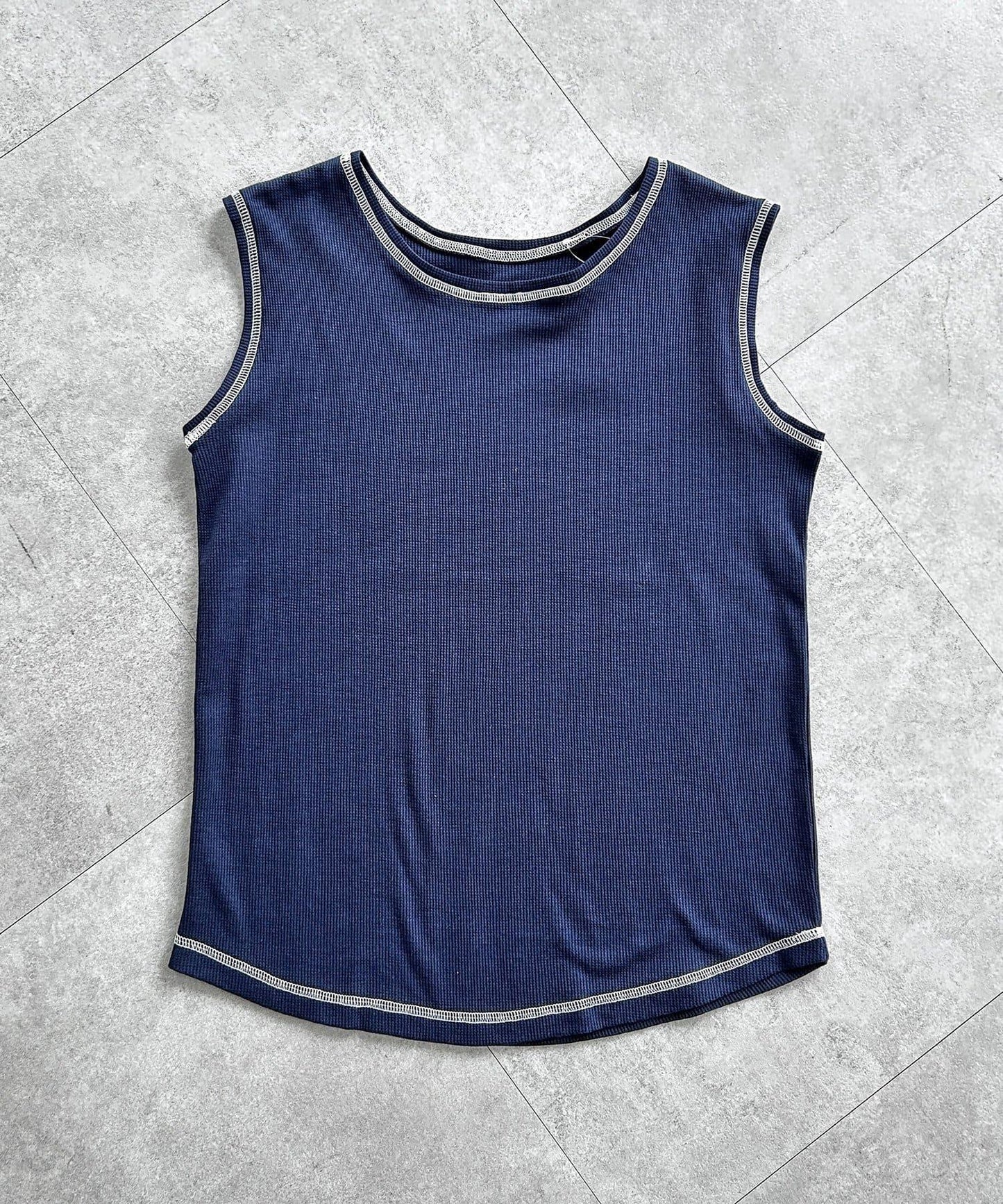 透視Henley設計背心套裝長袖T恤