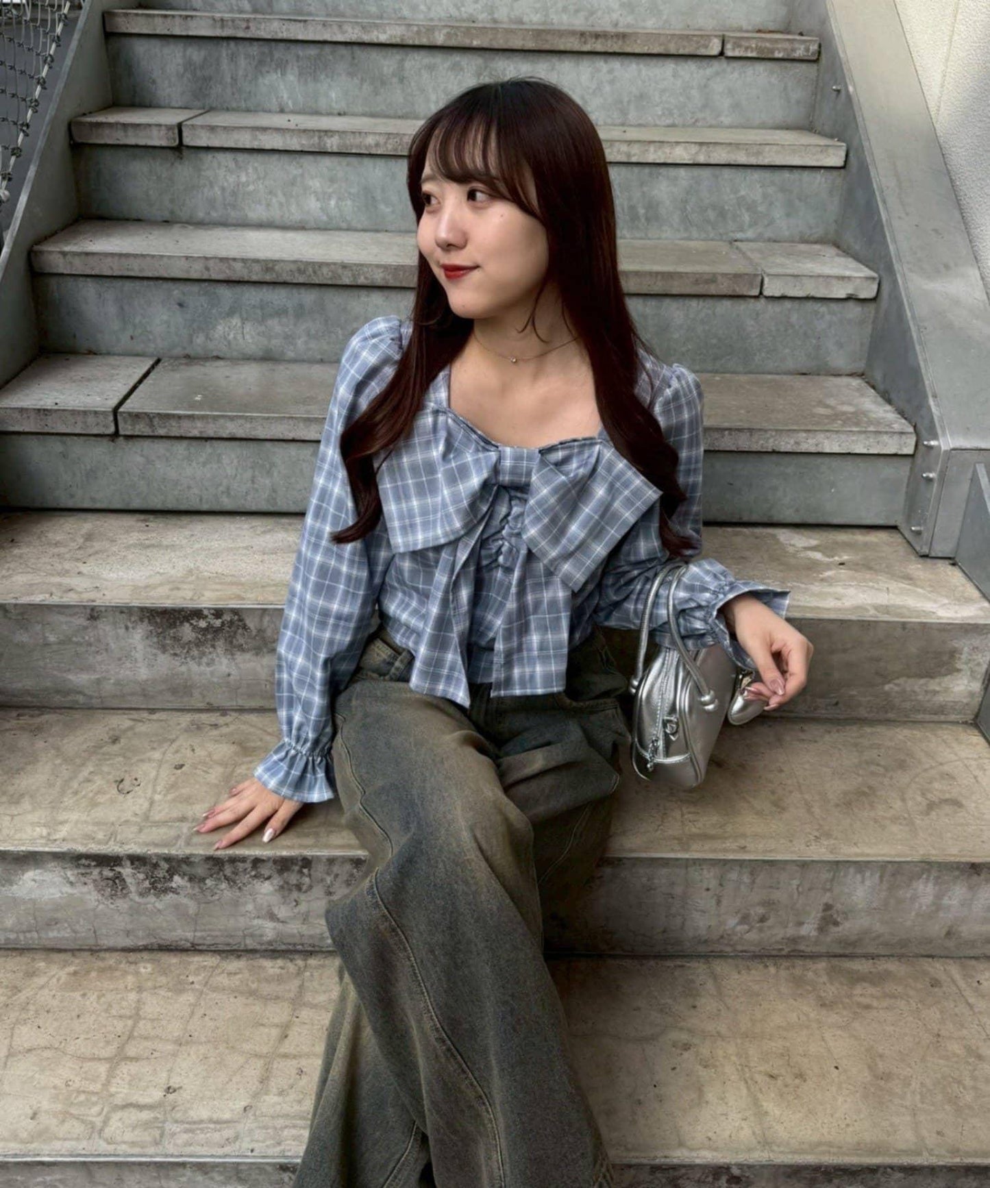 RMAF 前置大蝴蝶結設計 女式襯衫