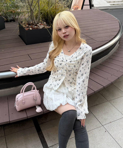 花卉提花 吊帶 套裝 SET