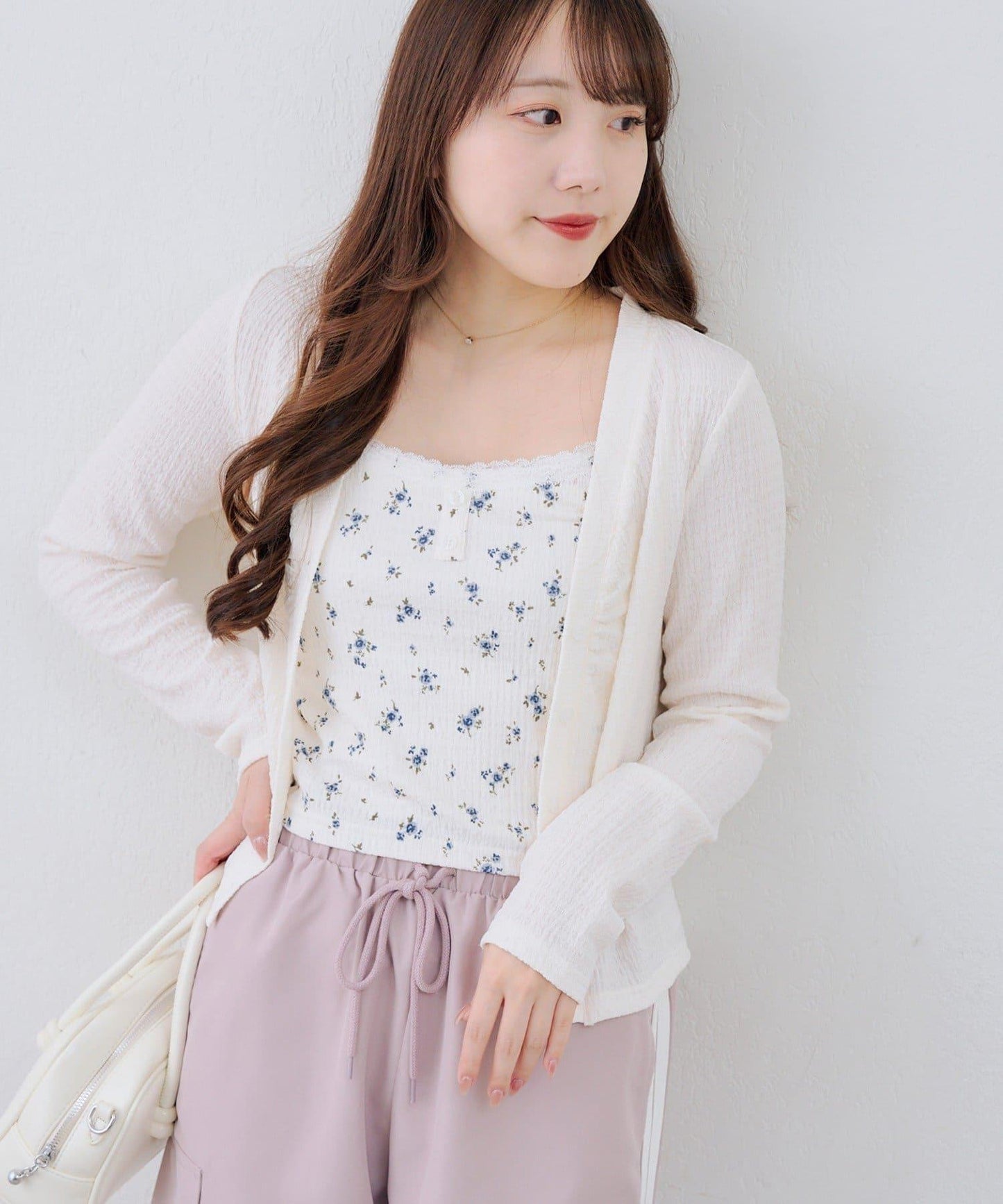 花卉提花 吊帶 套裝 SET