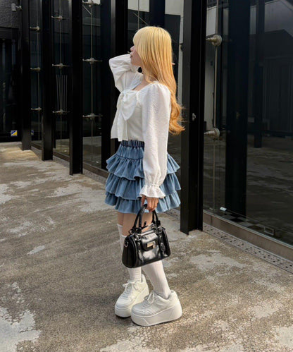 RMAF 前置大蝴蝶結設計 女式襯衫