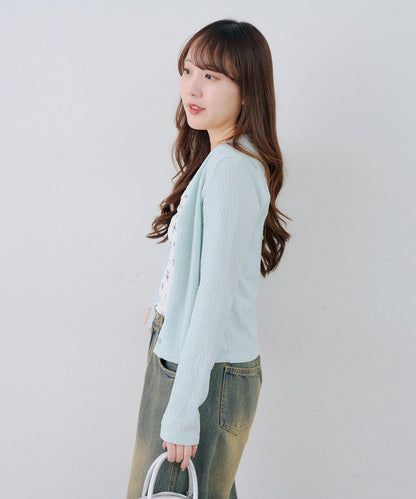 花卉提花 吊帶 套裝 SET