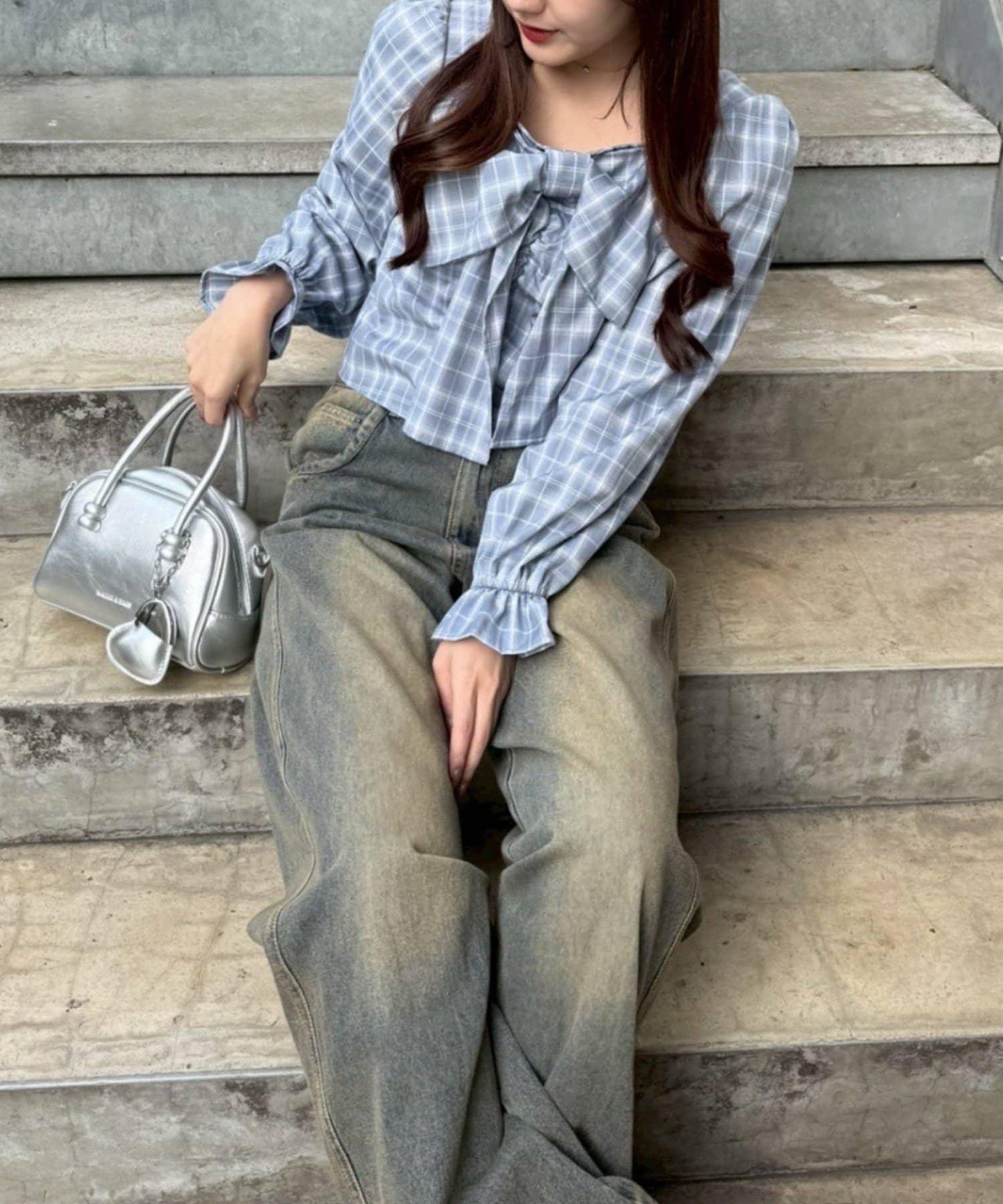 RMAF 前置大蝴蝶結設計 女式襯衫