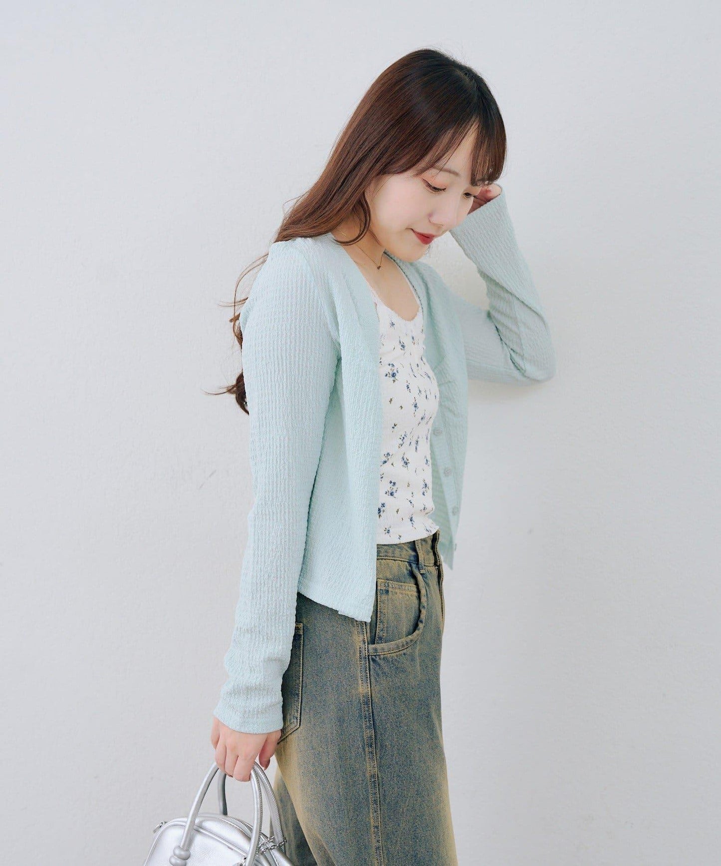 花卉提花 吊帶 套裝 SET