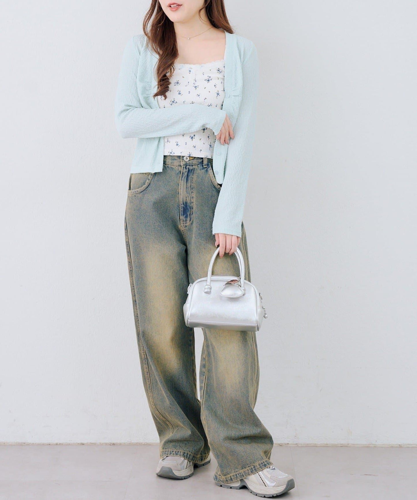 花卉提花 吊帶 套裝 SET