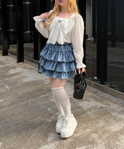 RMAF 前置大蝴蝶結設計 女式襯衫