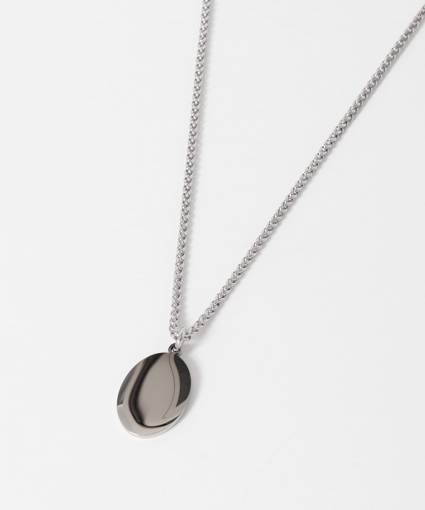 不鏽鋼橢圓吊牌項鍊