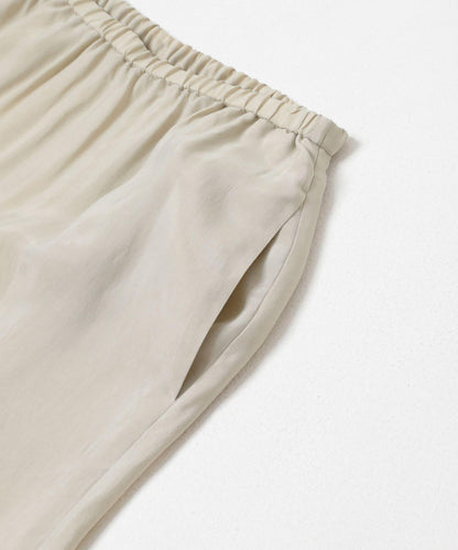 銅氨絲 I字版型 褶皺 半身裙