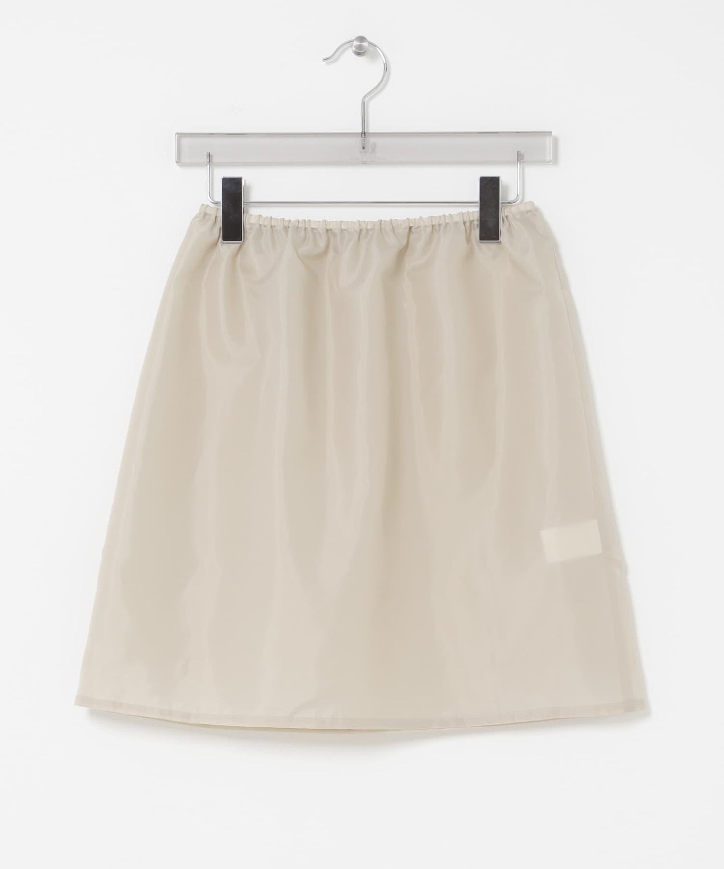 銅氨絲 I字版型 褶皺 半身裙