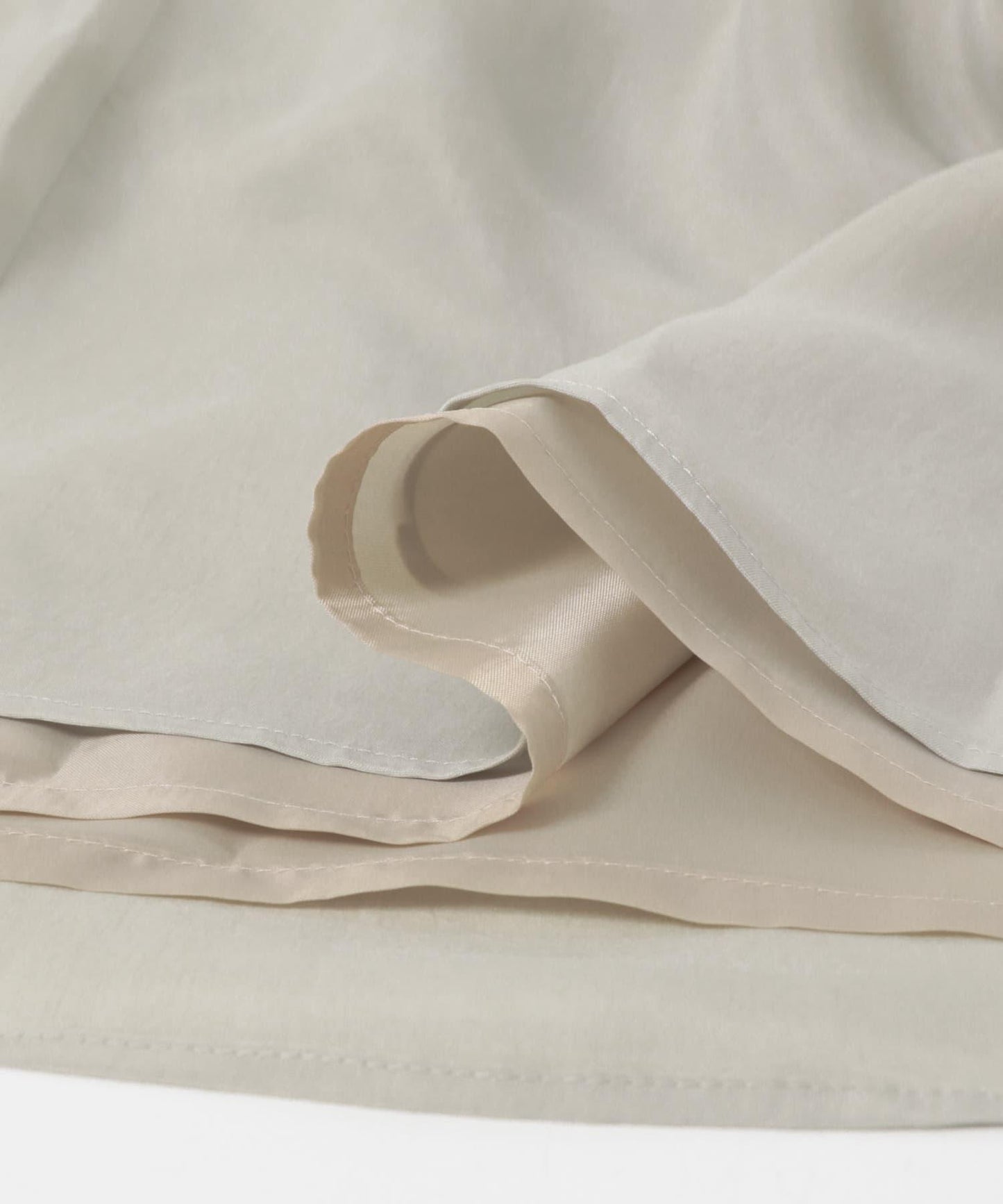 銅氨絲 I字版型 褶皺 半身裙