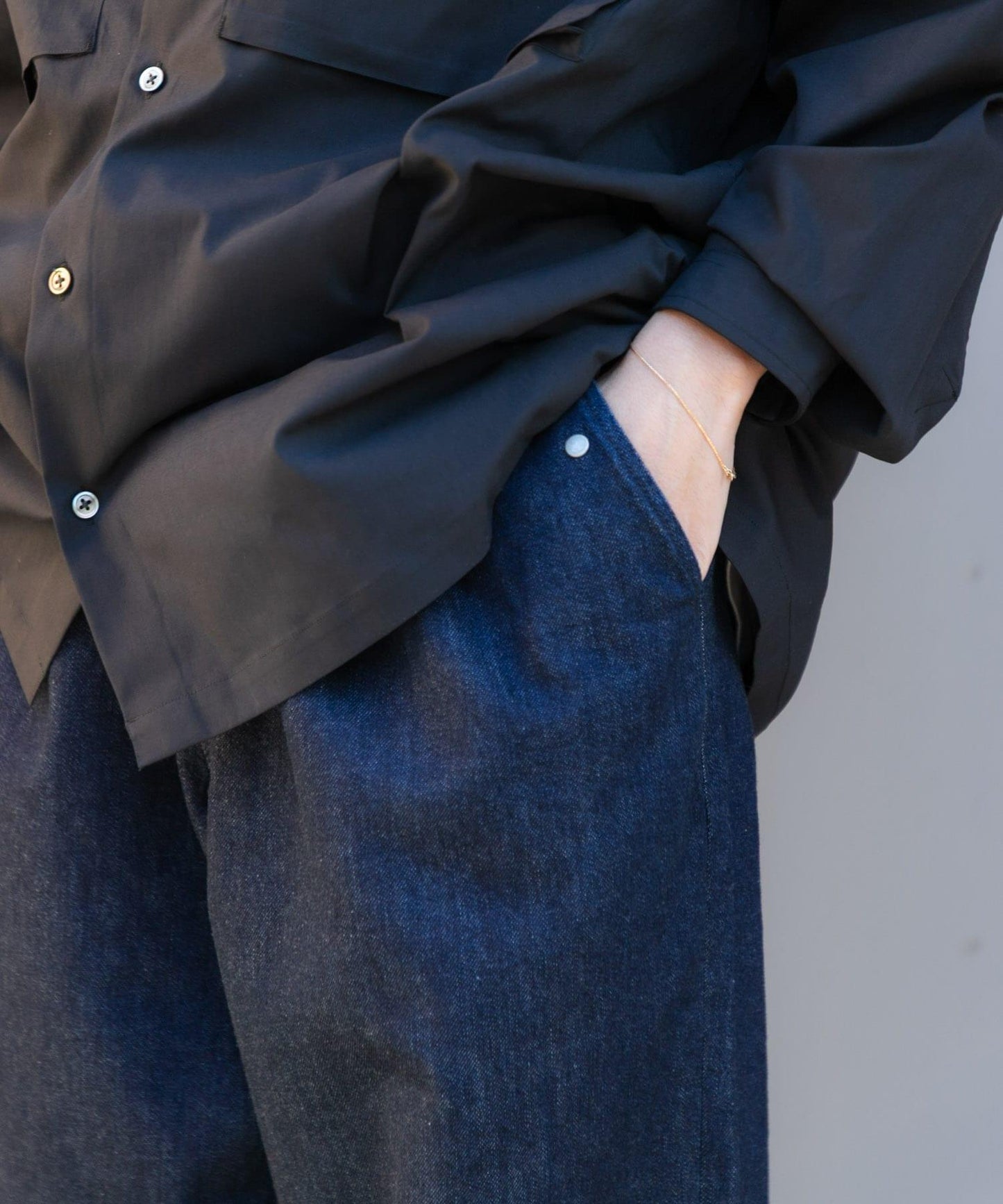 Wide Dad DAD EASY WIDE DENIM PANTS 牛仔褲