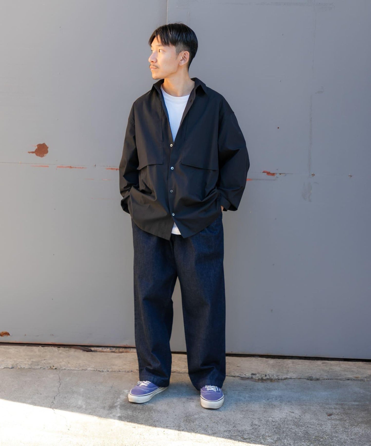 Wide Dad DAD EASY WIDE DENIM PANTS 牛仔褲