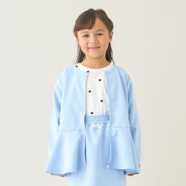 校園適用 泡泡袖 荷葉下襬 全拉鍊 衛衣