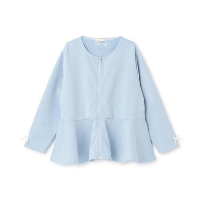 校園適用 泡泡袖 荷葉下襬 全拉鍊 衛衣